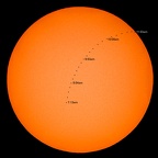 Mercury Transit - with times